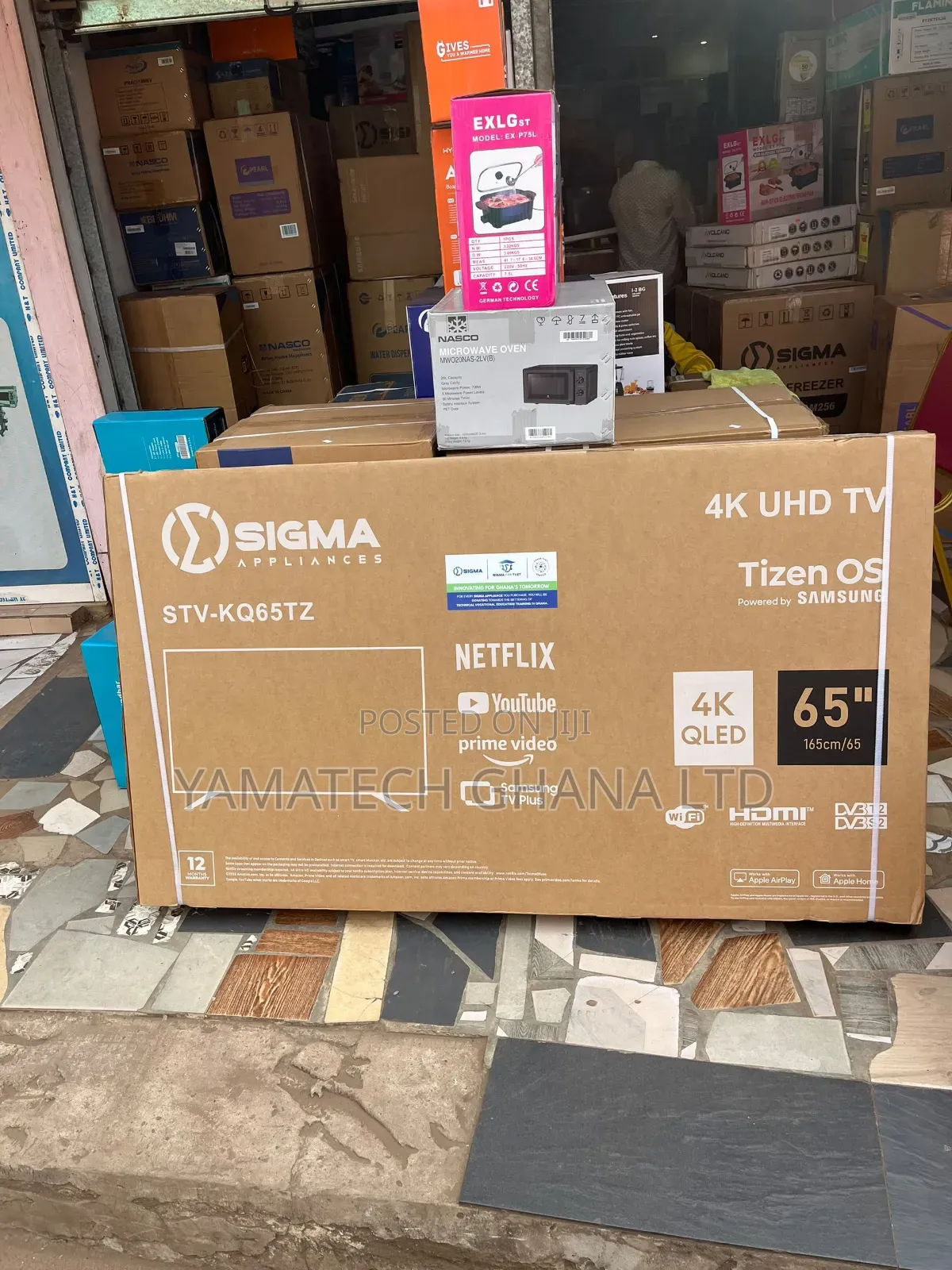 Sigma 65 Inch QLED Smart Uhd 4k TV With Wifi and Bluetooth