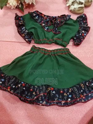 Girl Beautiful Two Pieces Club Top and Skirt