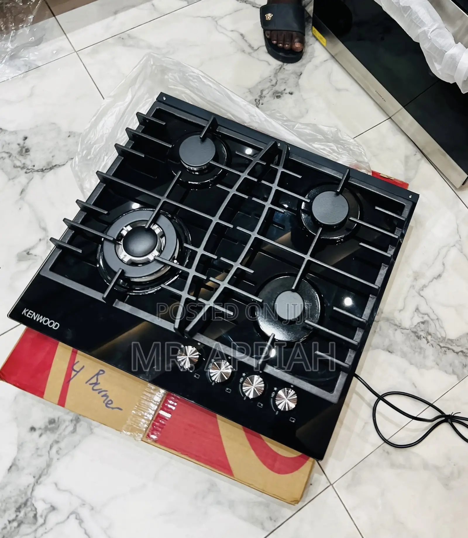 Affordable Kenwood Glass 4 Burner(Black)