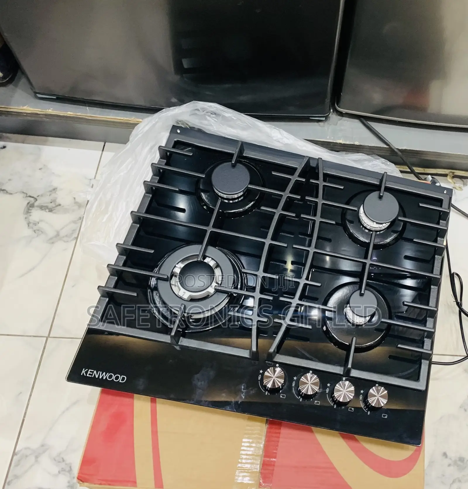 Just Order (Black) Kenwood Inbuilt 60cm 4 Gas Hob
