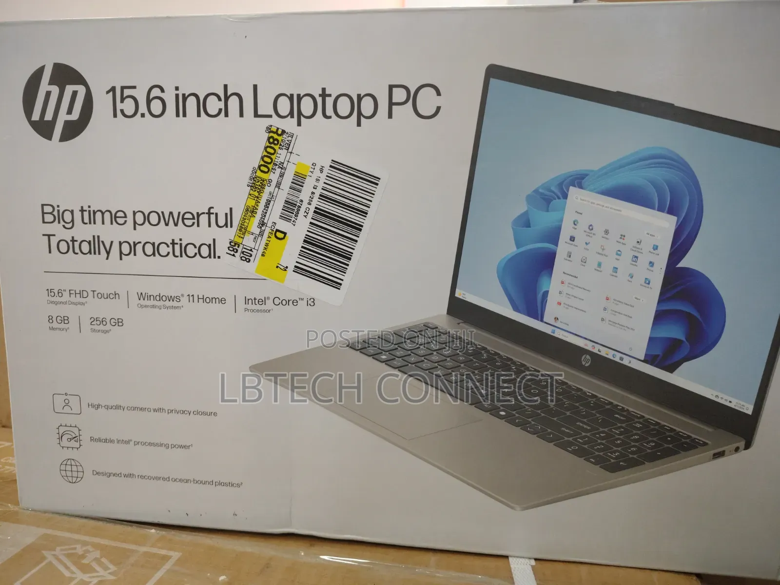 New Laptop HP 15 8GB Intel Core i3 SSD 256GB
