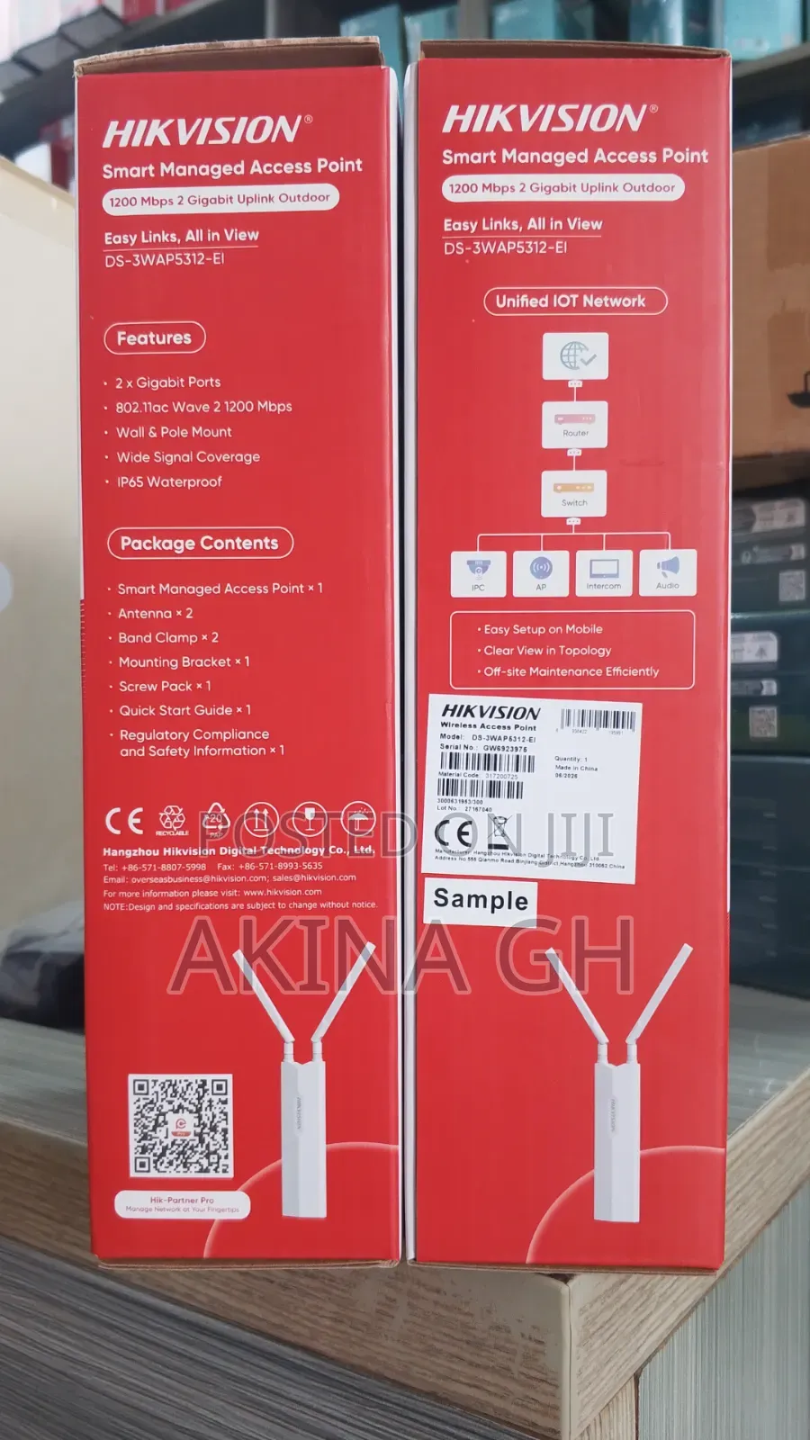 Hikvision 1200mbps Smart Managed Gigabit Uplink Outdoor Access Point