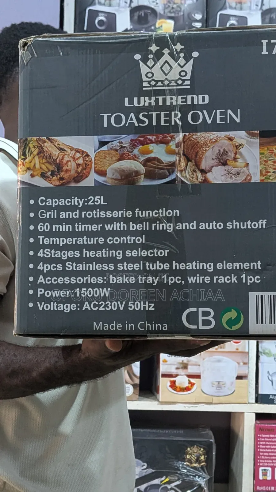 25L Electric Oven
