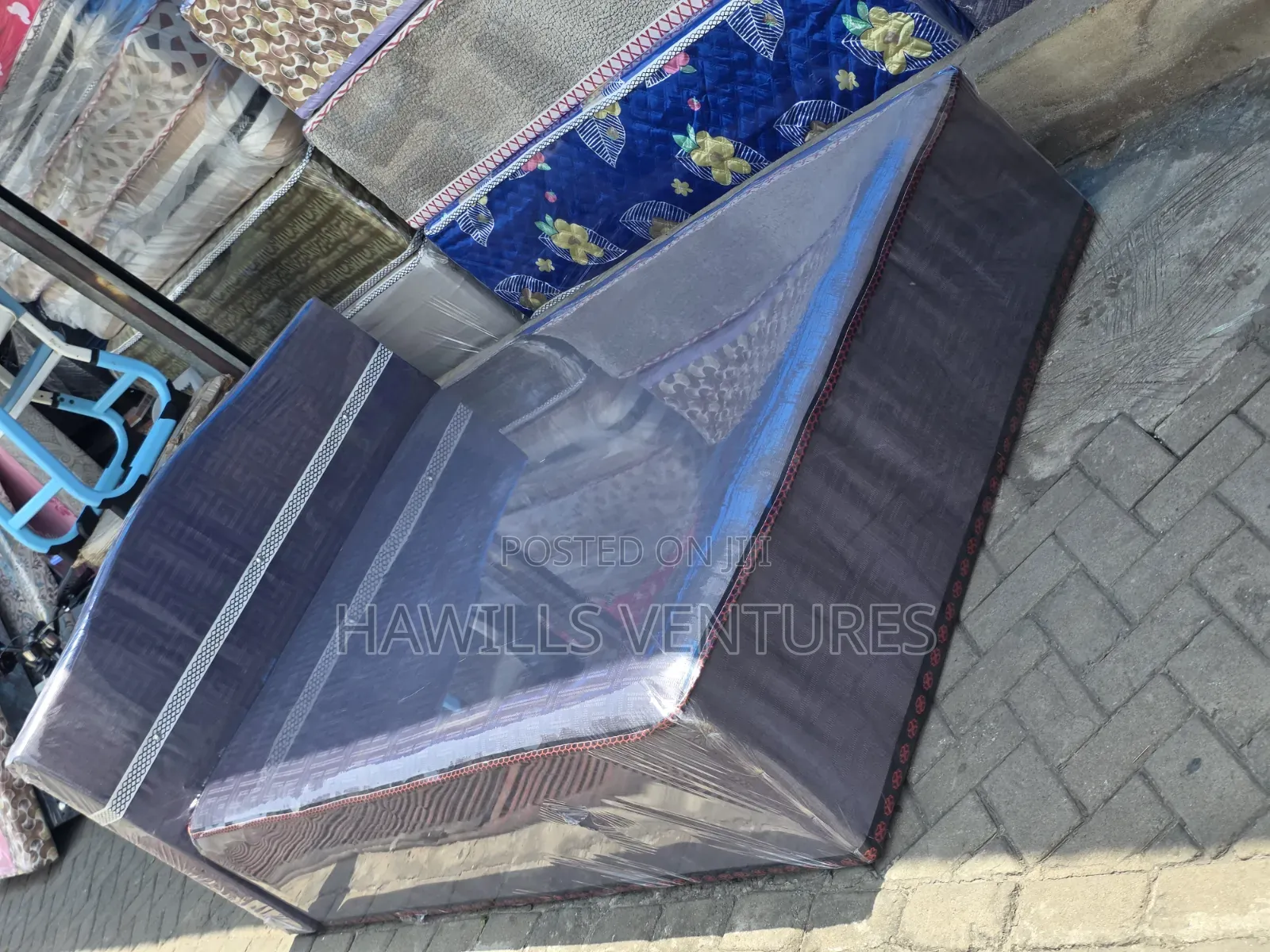 Built in Mattress Bed Trame With an Integrated Foam Mattress.