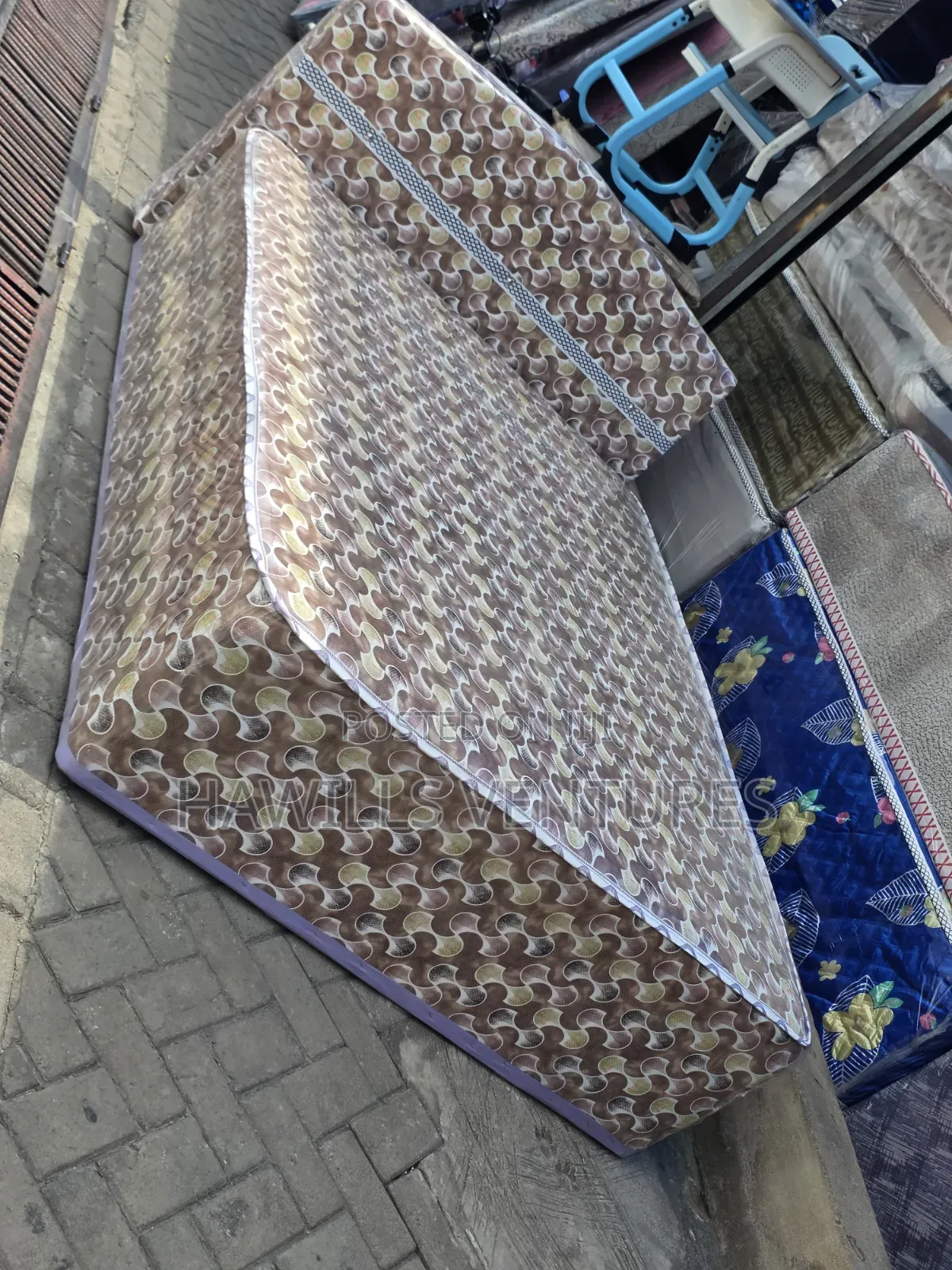 A Built-in Mattress With Bed Frame Double Size.