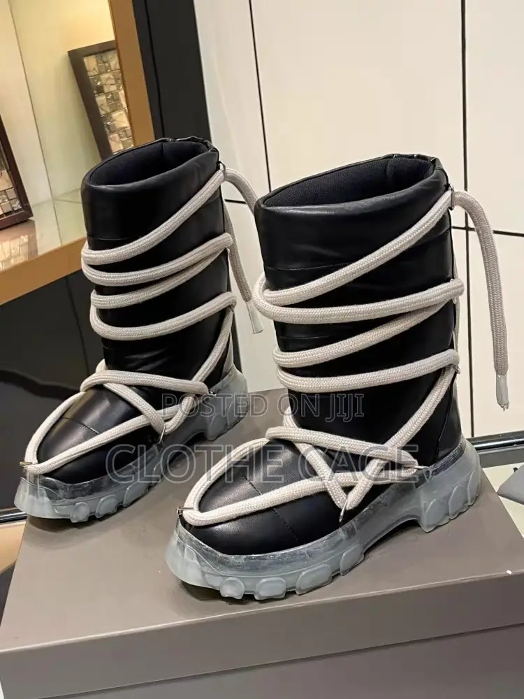 Rick Owens Black Lunar Tractor