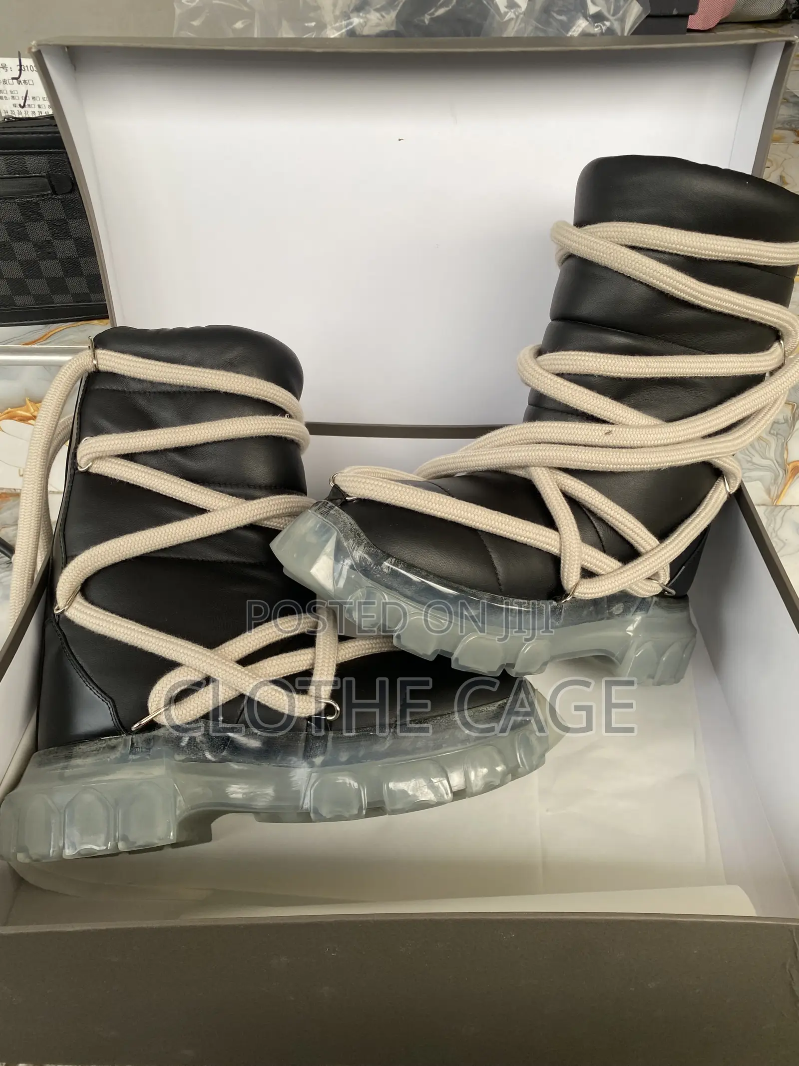Rick Owens Black Lunar Tractor