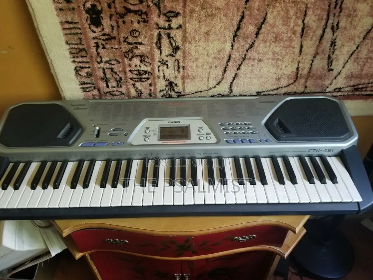 Casio CTK 491 Keyboard With an Adapter