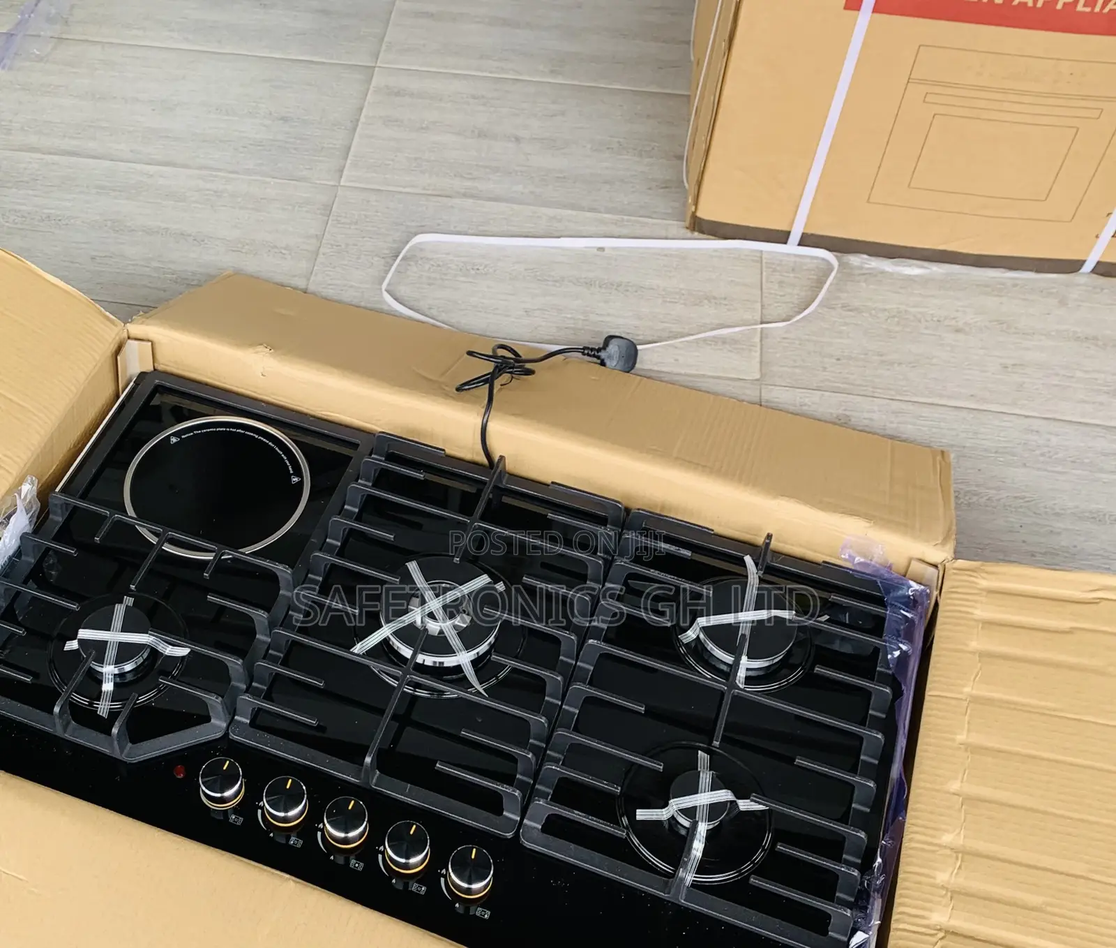 Try Brand New > Inbuilt Kenwood 90cm 1 Electric 4 Gas Countertop