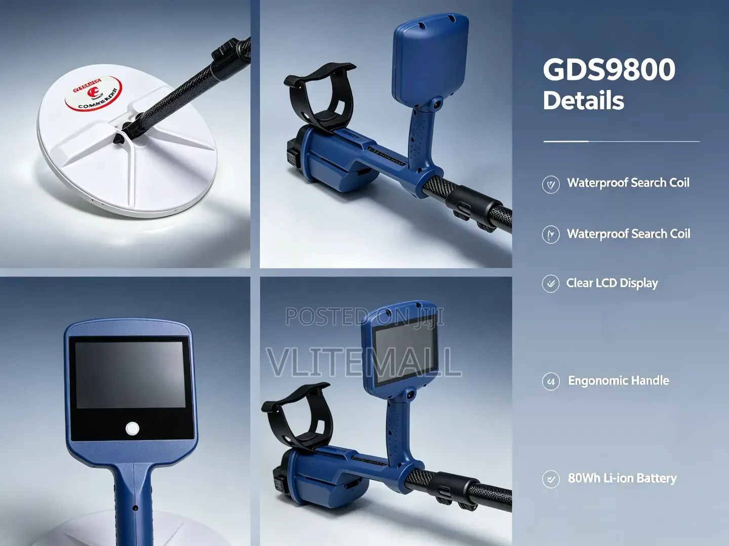 Professional Gold Detector 2+4ft+ Gds9800