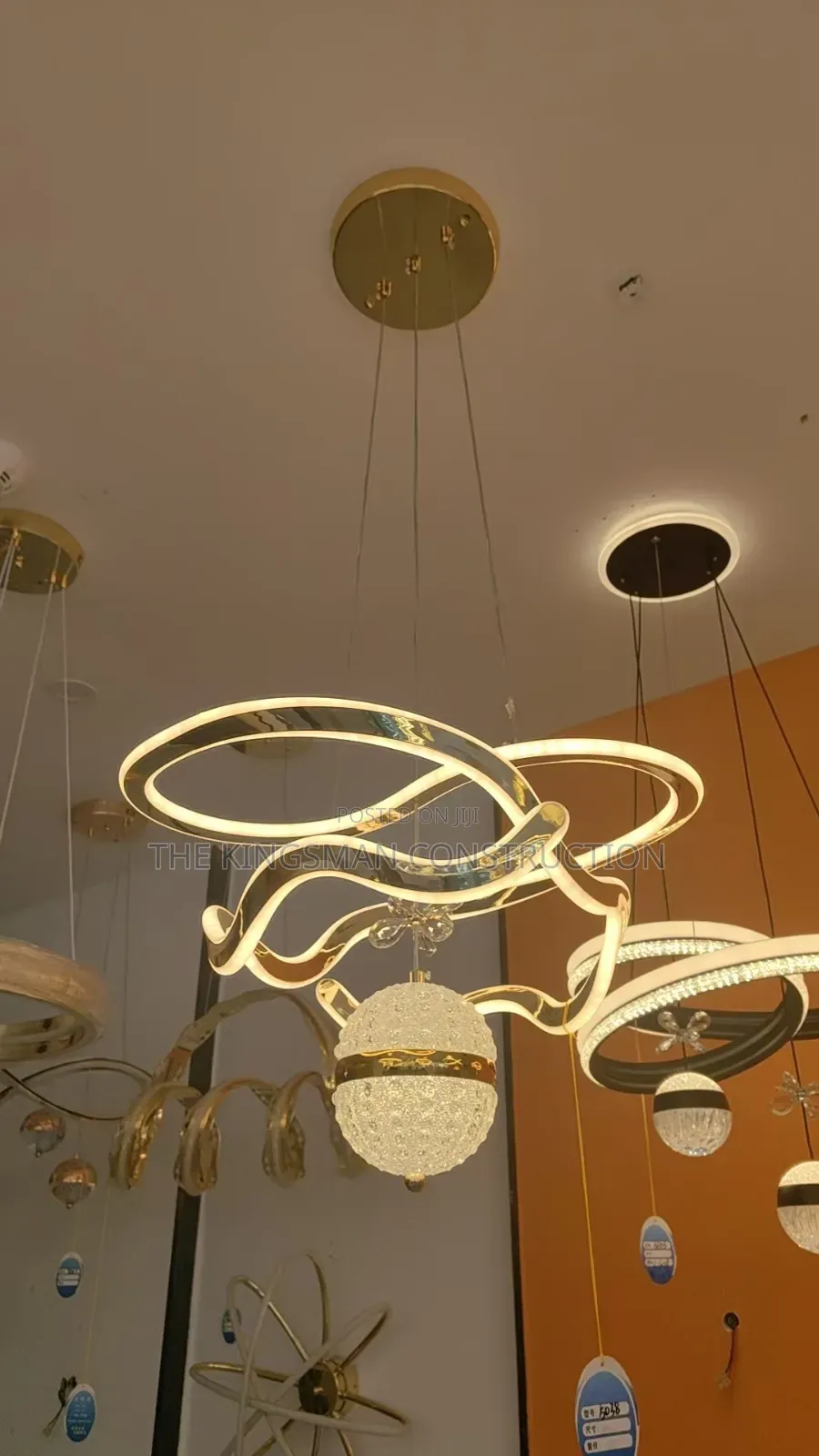 Modern LED Pendant Lights Interlocking Rings, Wave & Tiered Designs