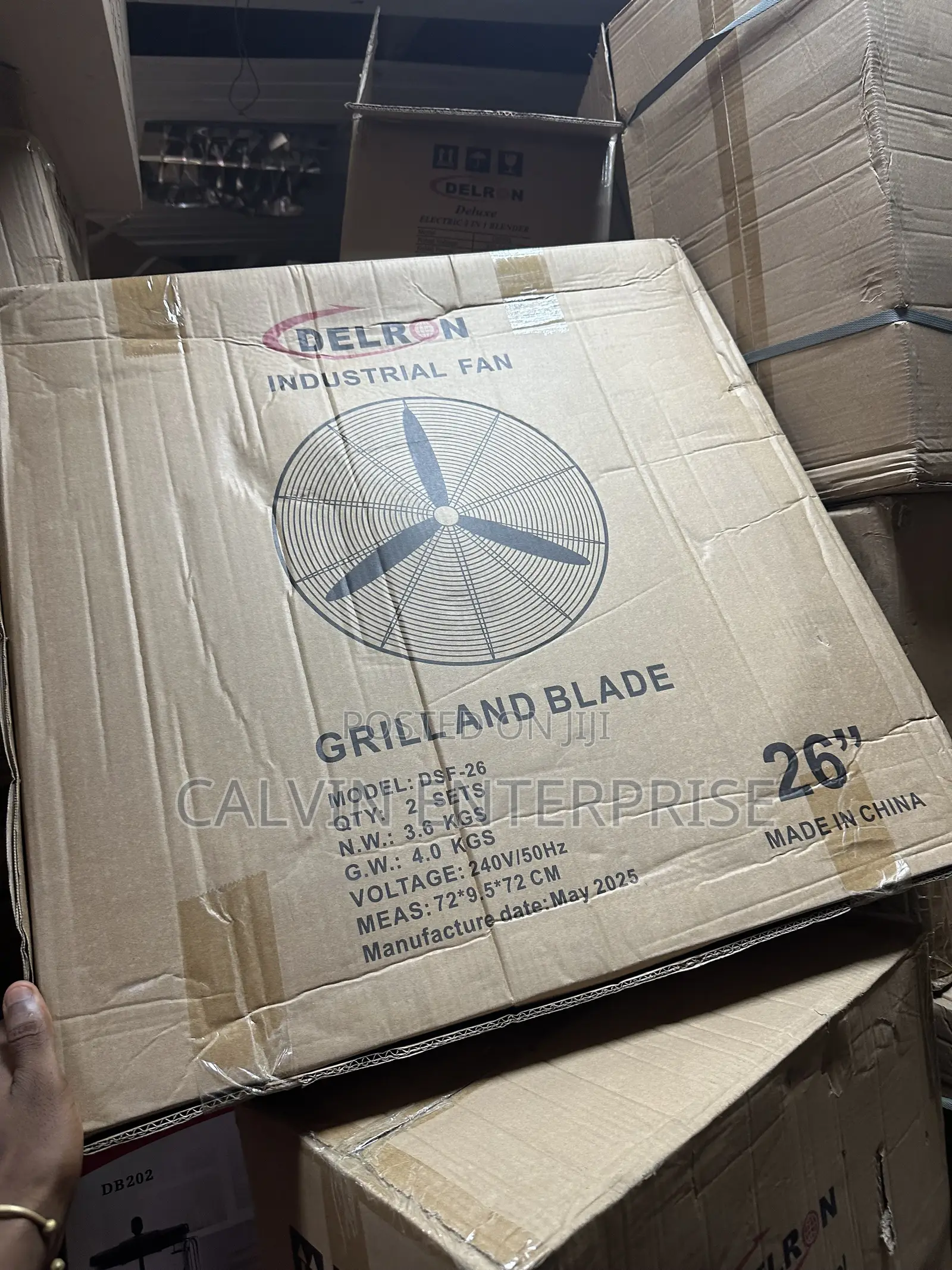 26inches Delron High Quality Industrial Standing Fan