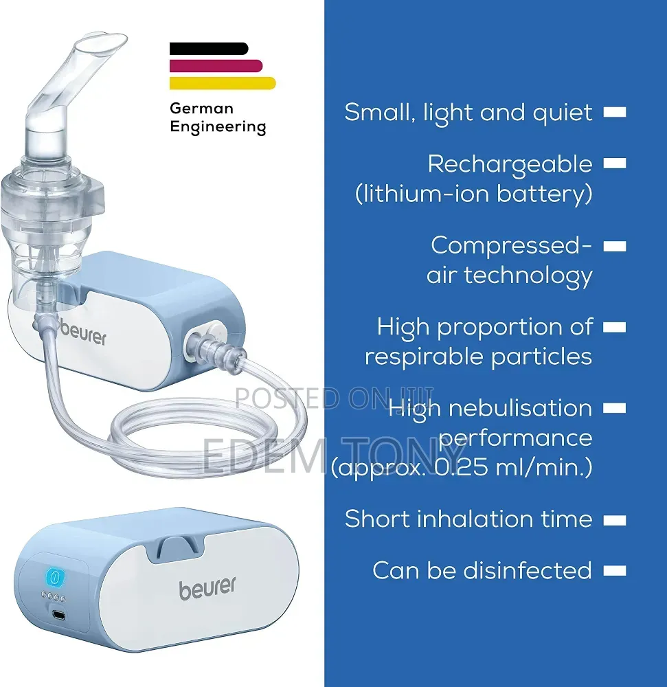 Beurer Portable Nebuliser -Relief Colds,Asthma & Respiratory Problems