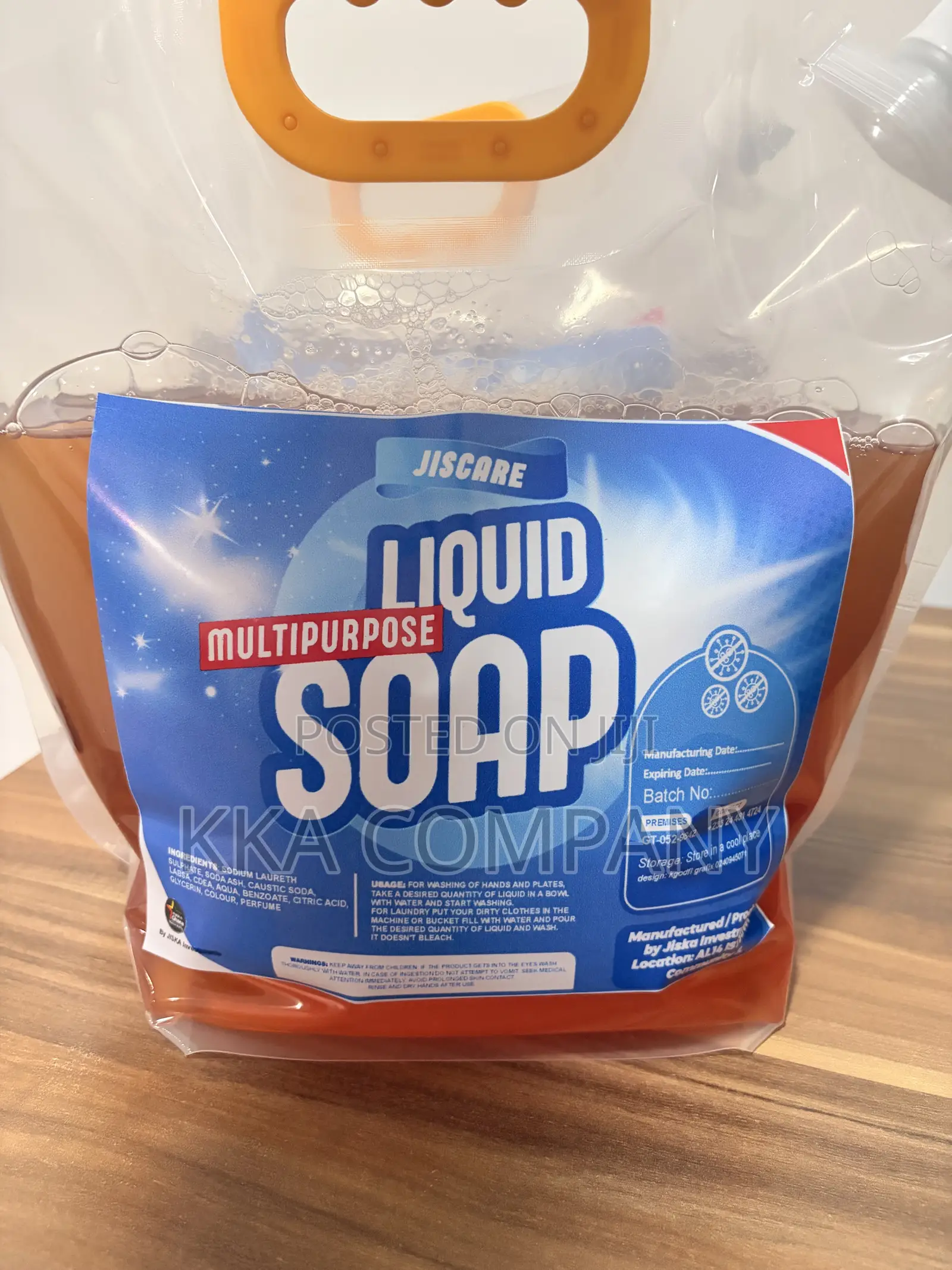 Jiscare Multipurpose Liquid Soap (5L)