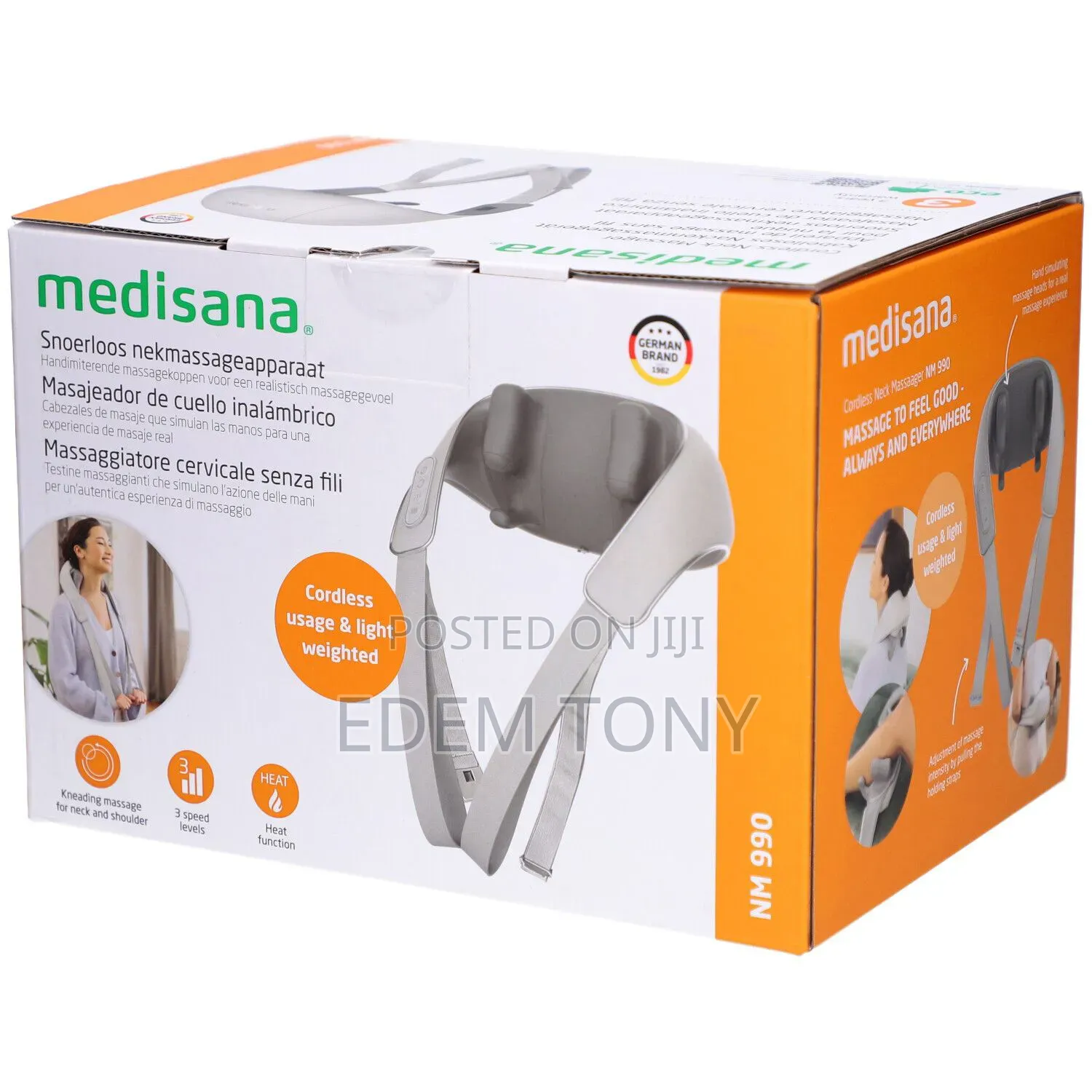 Medisana NM 990 Cordless Shiatsu Neck & Shoulder Massager