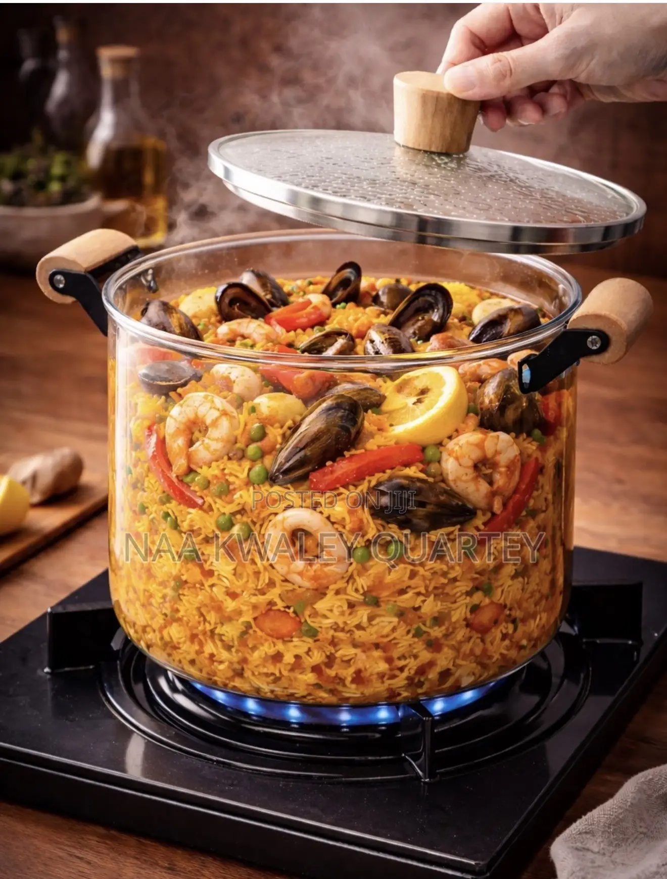 5.5L Glass Cooking Pot