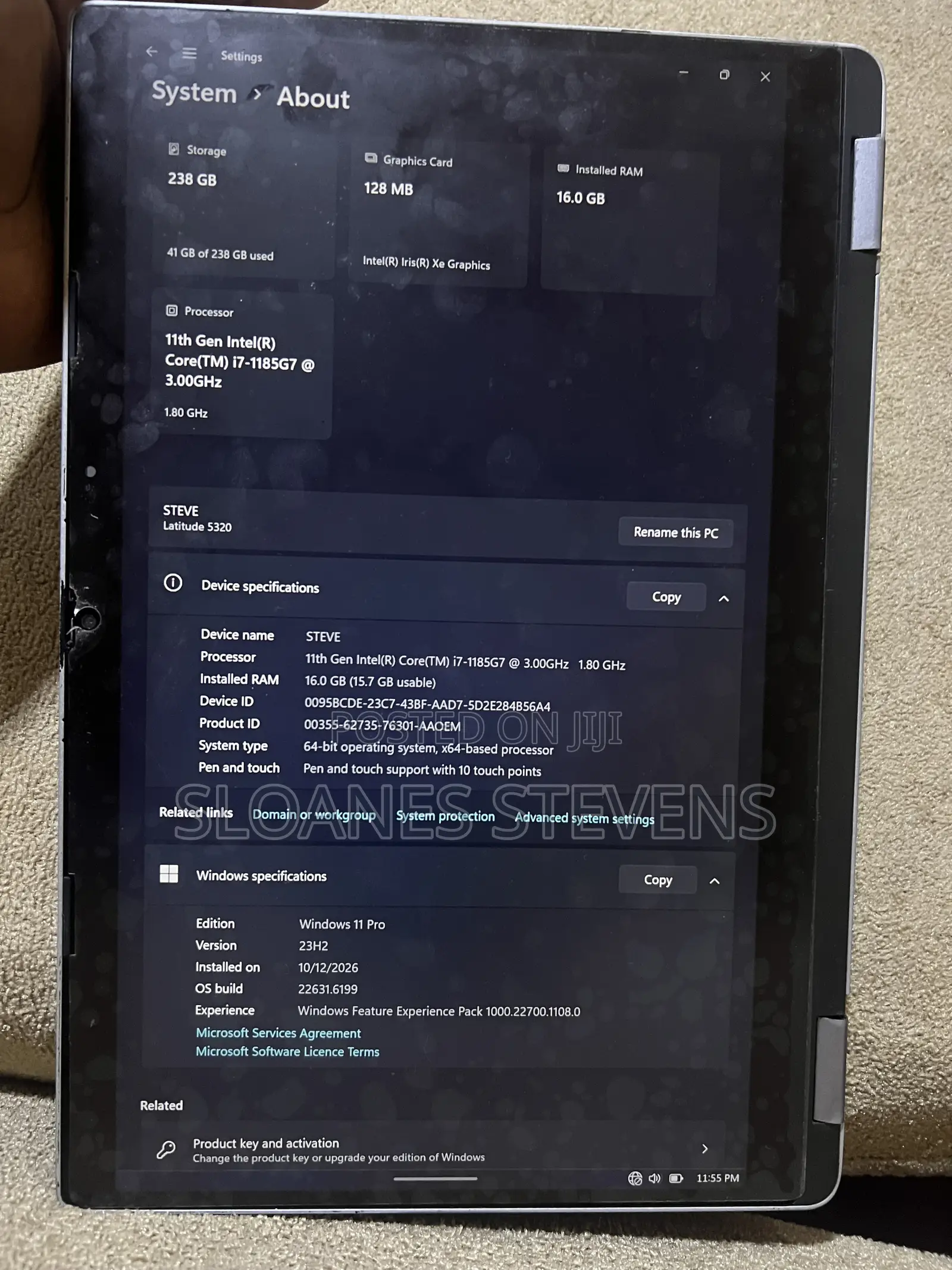 Laptop Dell Latitude 5320 2-in-1 16GB Intel Core i7 SSD 256GB