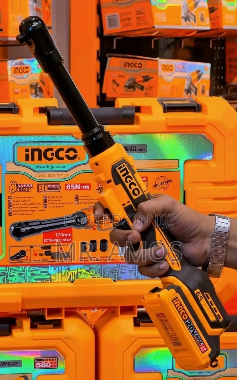 65Nm Square Drive Cordless Ratchet Wrench With Free Sockets-Cdrli20652