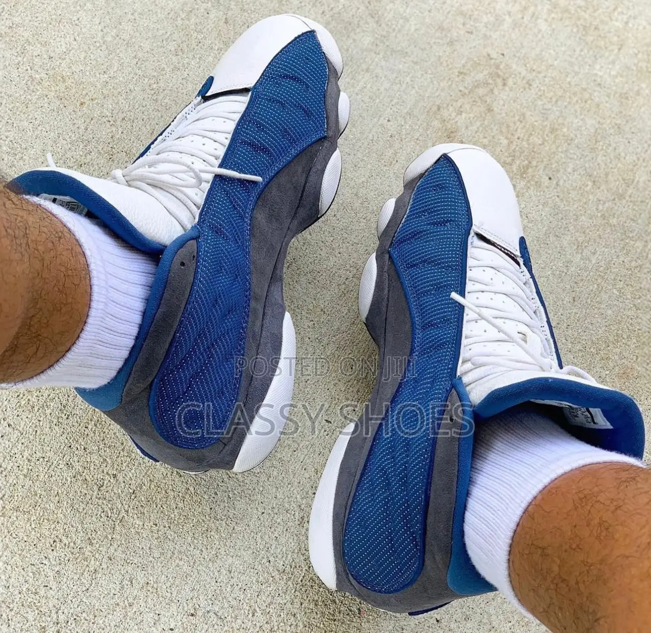 Jordan13 Blue and White