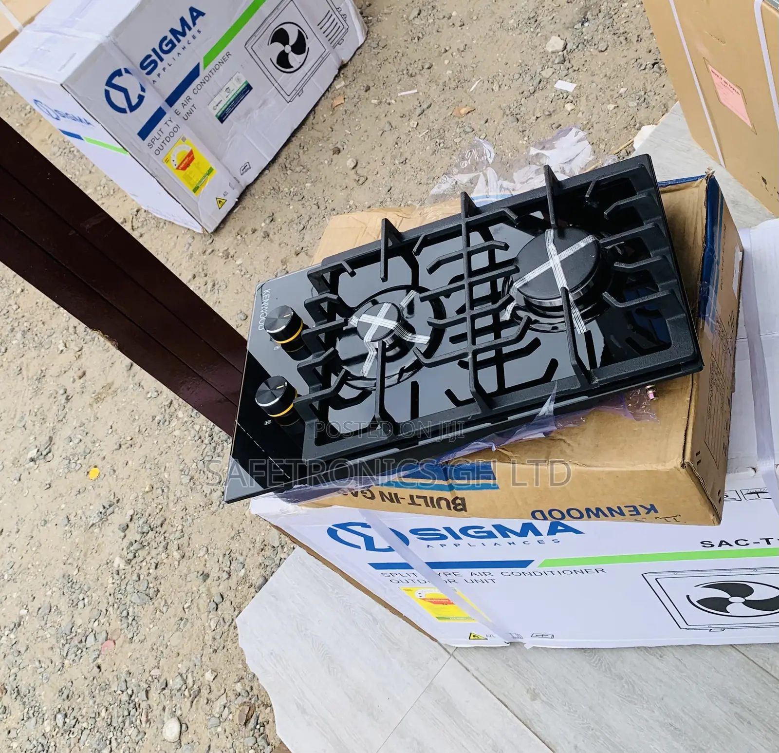 Order Countertop 2 Gas Kenwood Black Hob