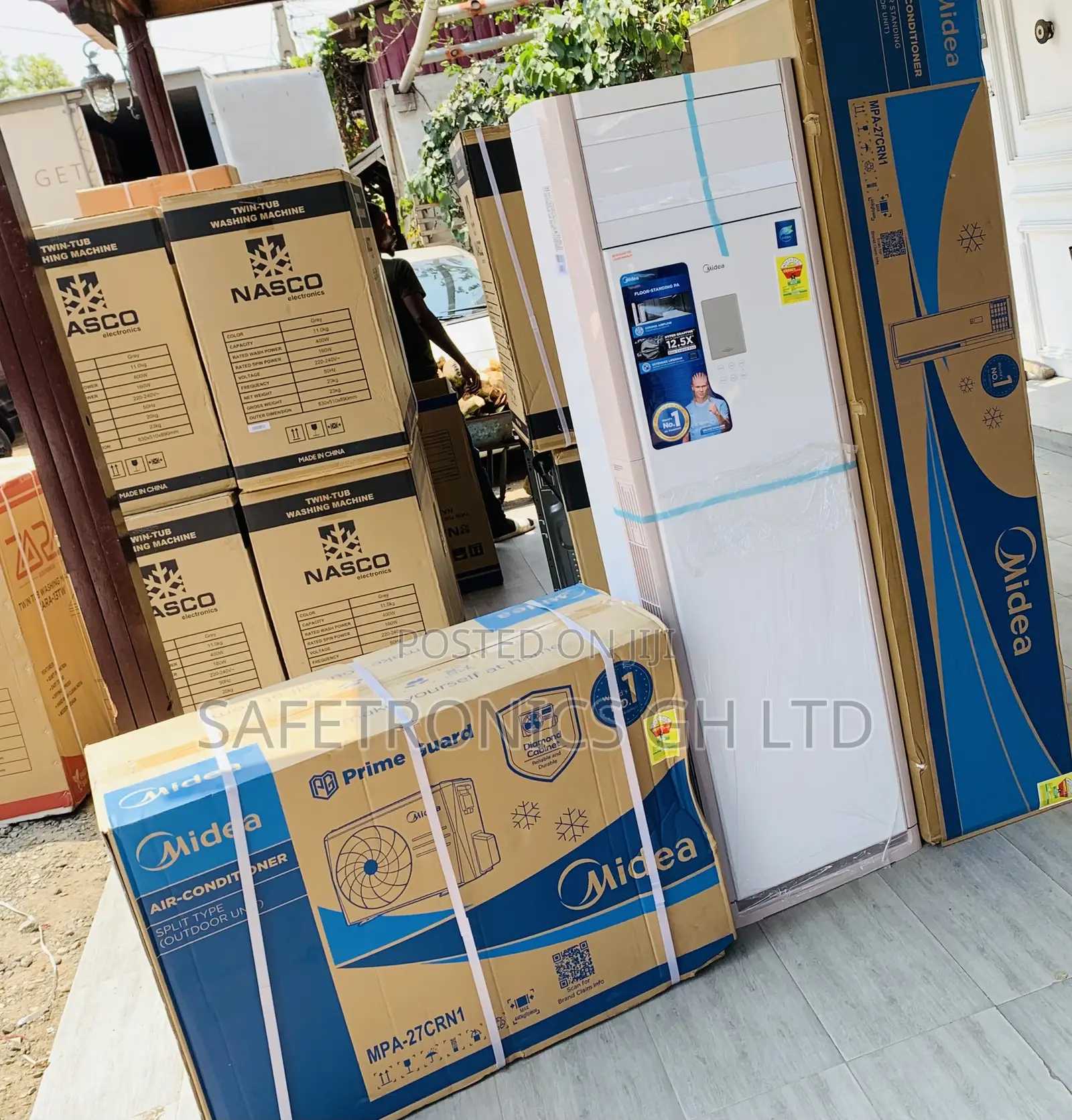 Order Anti Rust ] Floor Standing Midea 3.0 Horsepower White AC