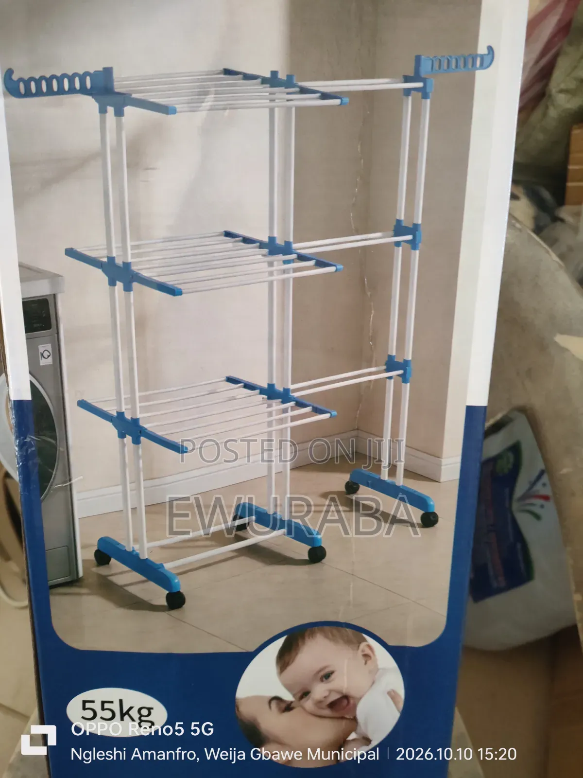 Expandable Foldable Clothes Dryer Rack