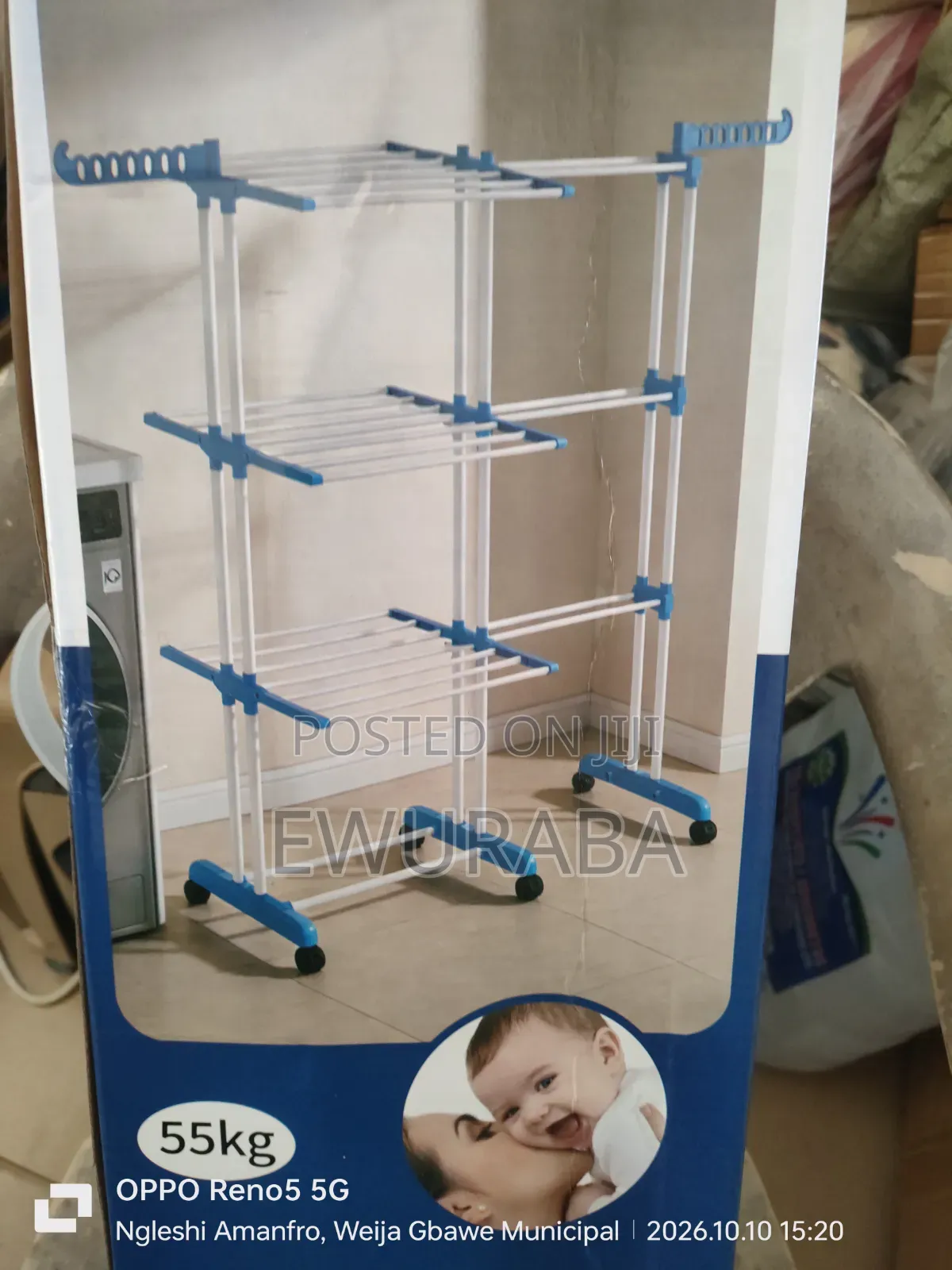 Expandable Foldable Clothes Dryer Rack