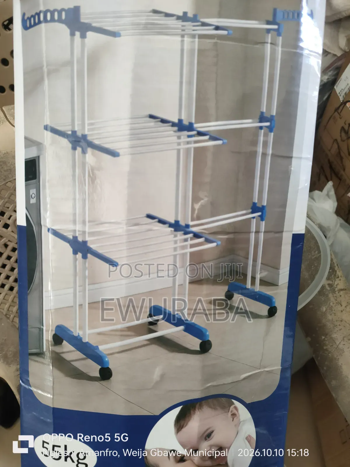 Expandable Foldable Clothes Dryer Rack