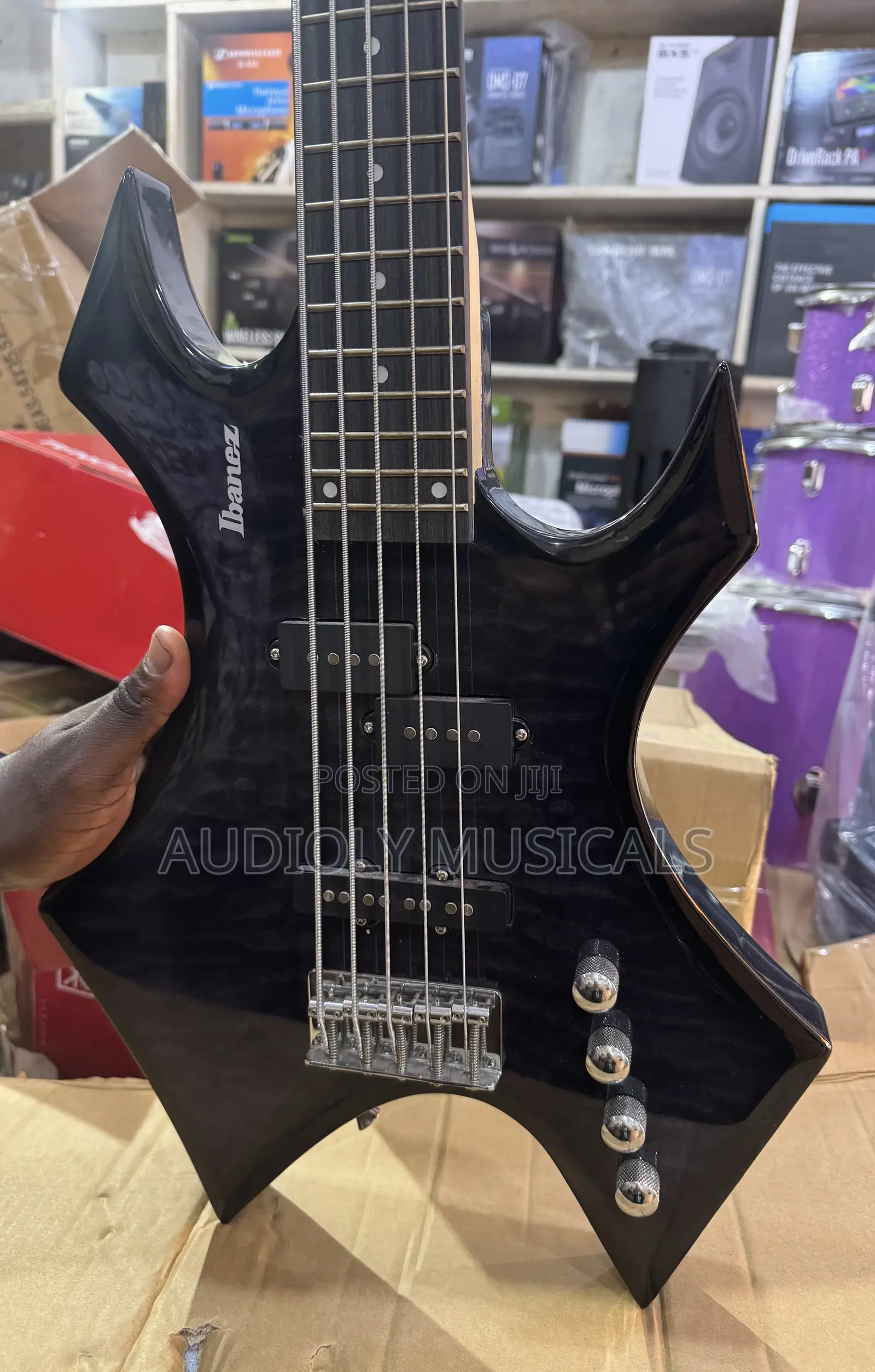 Black Ibanez Passive Guitar