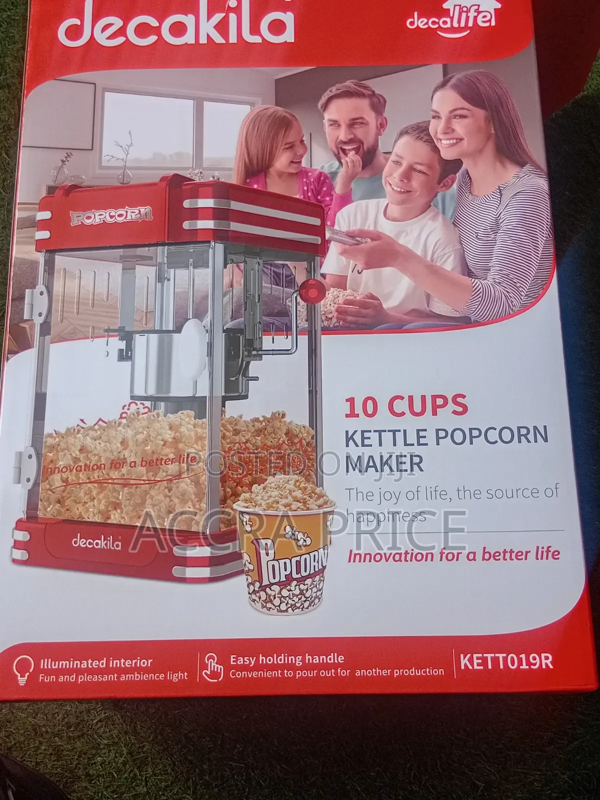 Decakila 10-Cup Popcorn Maker for Easy Home Snacking