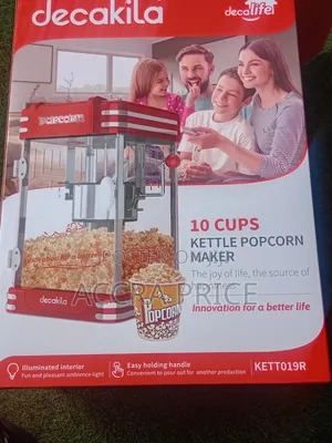 Decakila 10-Cup Popcorn Maker for Easy Home Snacking