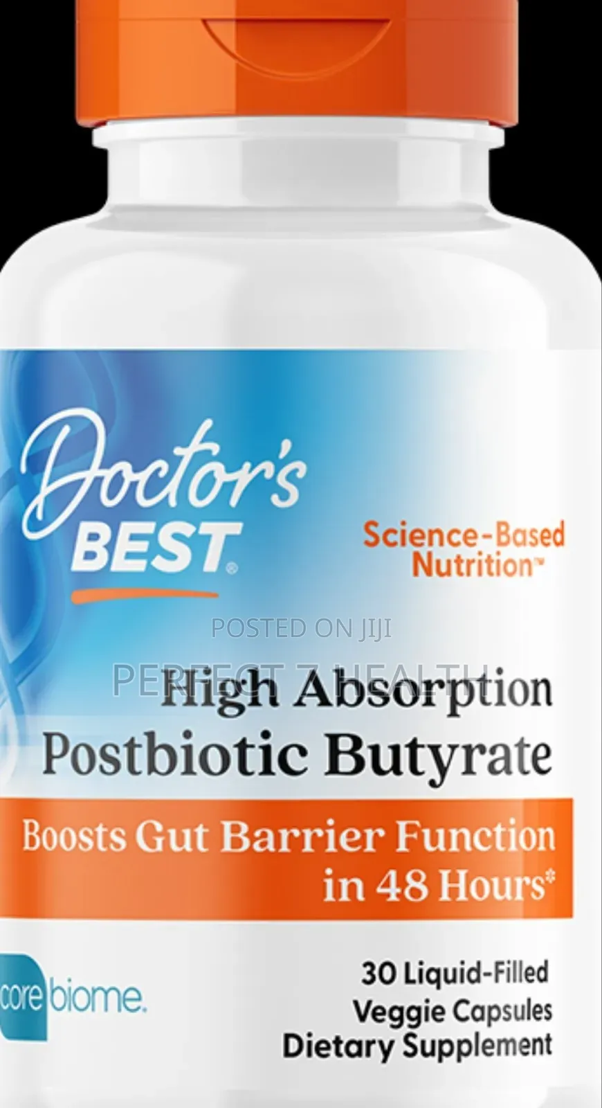Postbiotic Butyrate, Tributyrin 300mg, Stomach/Gut Health, 30 Veg Caps