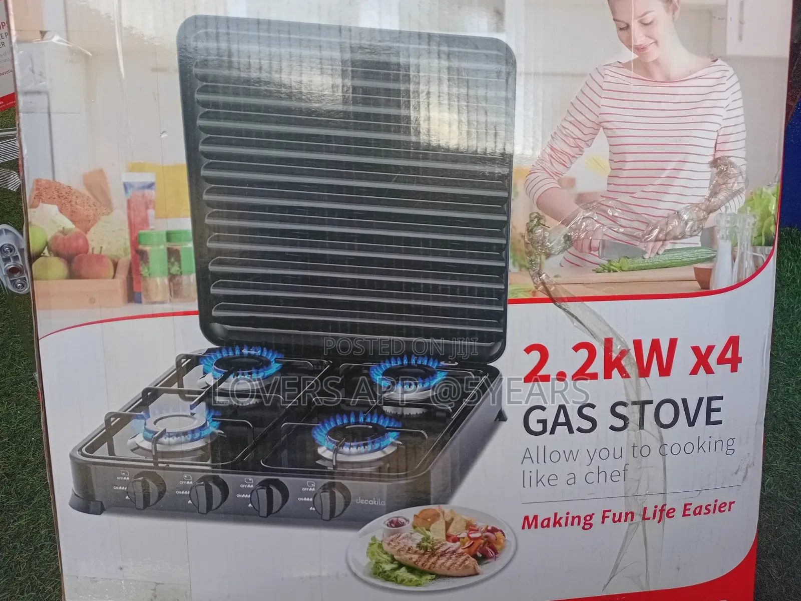 Decakila 4 Burner Gas Cooker – Cook More, Save Time