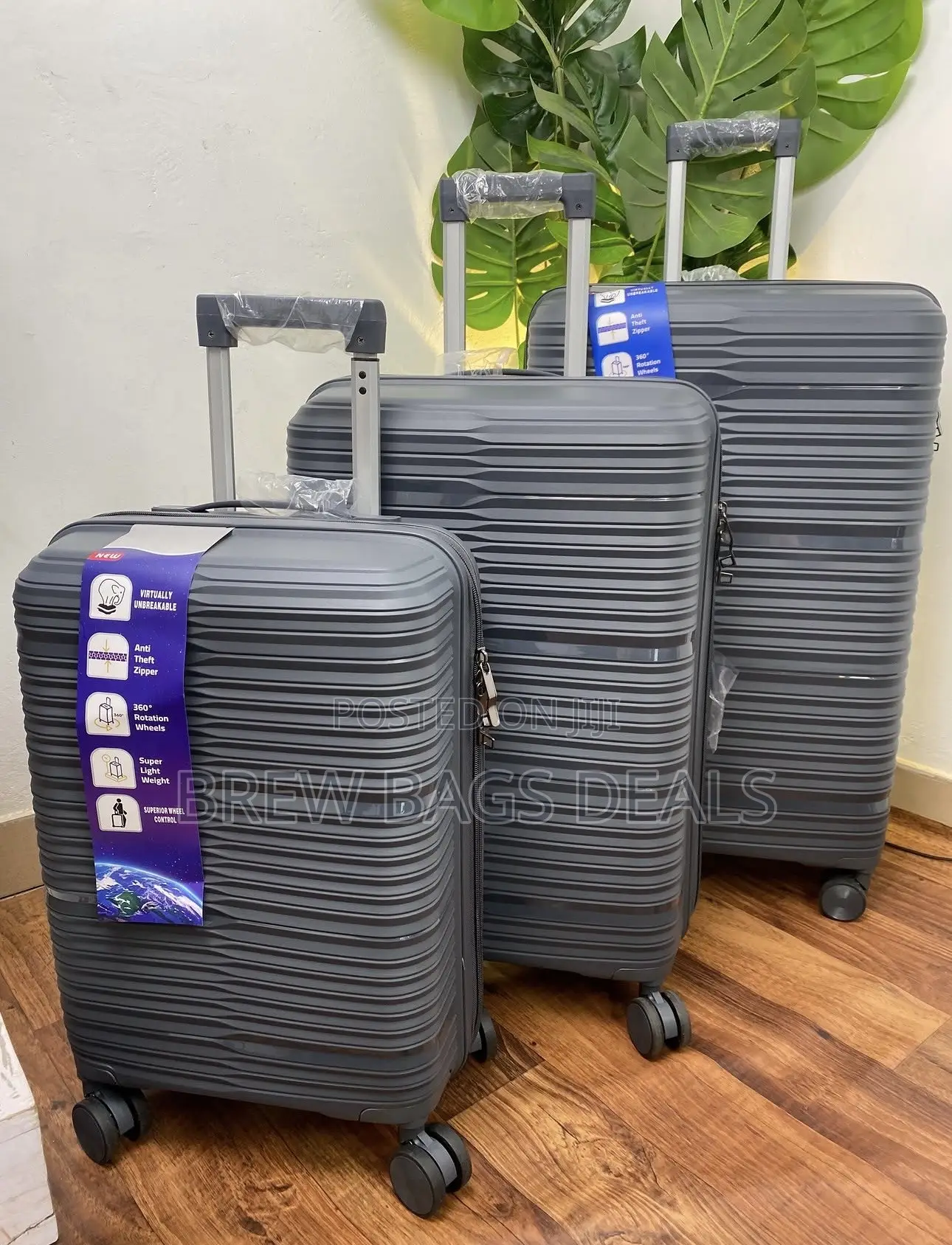 Premium Quality 3set Goodpartner Silicon Unbreakable Traveling Bag.