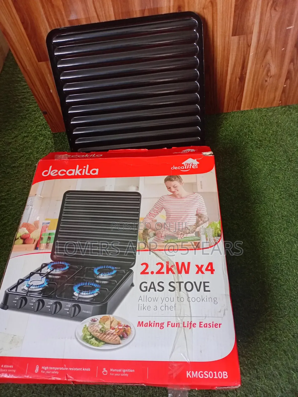 Premium Glass-Top 2.2kW Gas Stove – Modern Kitchen Style