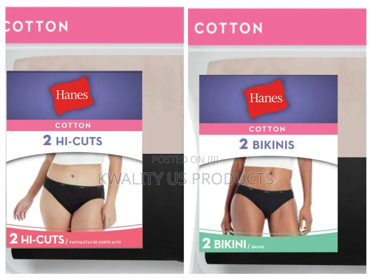 Hanes Women's P2 Cotton Panties - 2 Pack, S,M,L Sizes