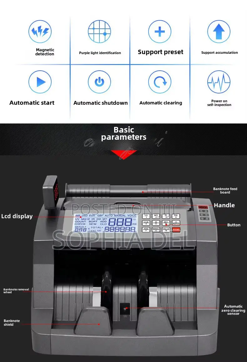 Digital Banknote Counter Ideal for Forex Bureaus, & Shops
