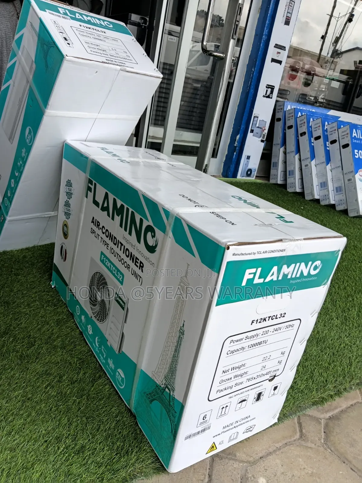 Flamino Split Type AC R32 Gas - Fast Cooling, Copper Condenser