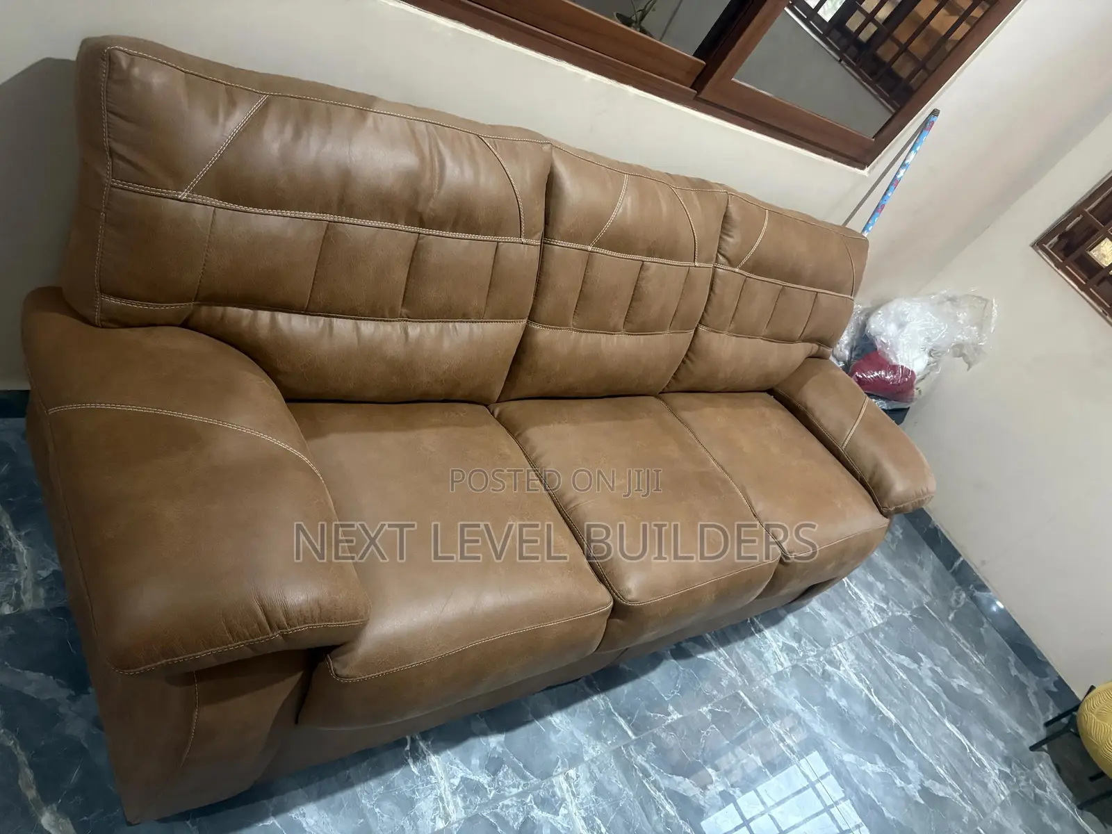 3-in-1 Pure Leather Sofa for Sale!