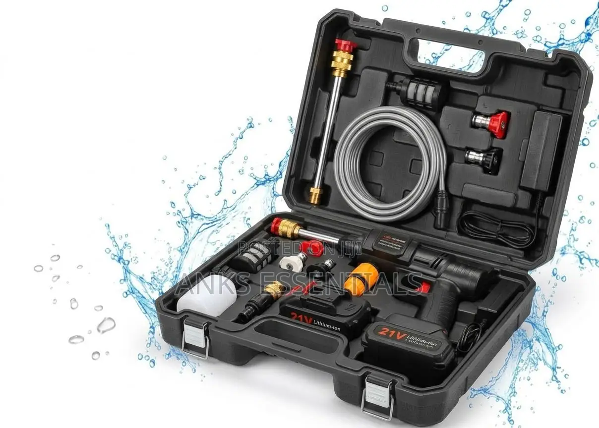 21V Powerful Cordless Pressure Washer Tool Kit