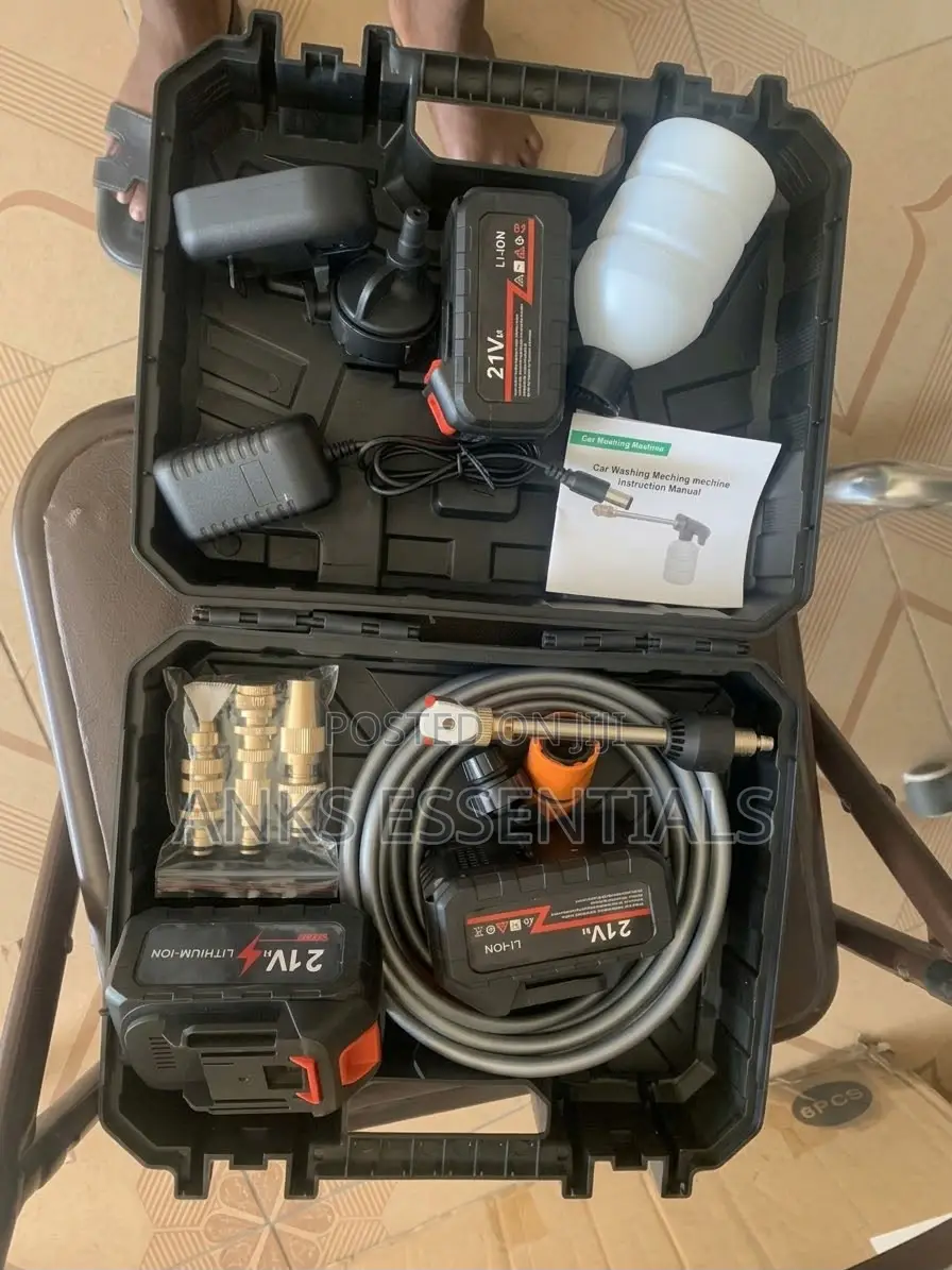 21V Powerful Cordless Pressure Washer Tool Kit