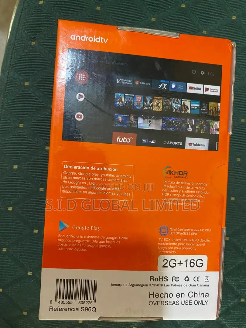 Original Sakkyo Skcc10 4k Andriod TV Box-Brand New