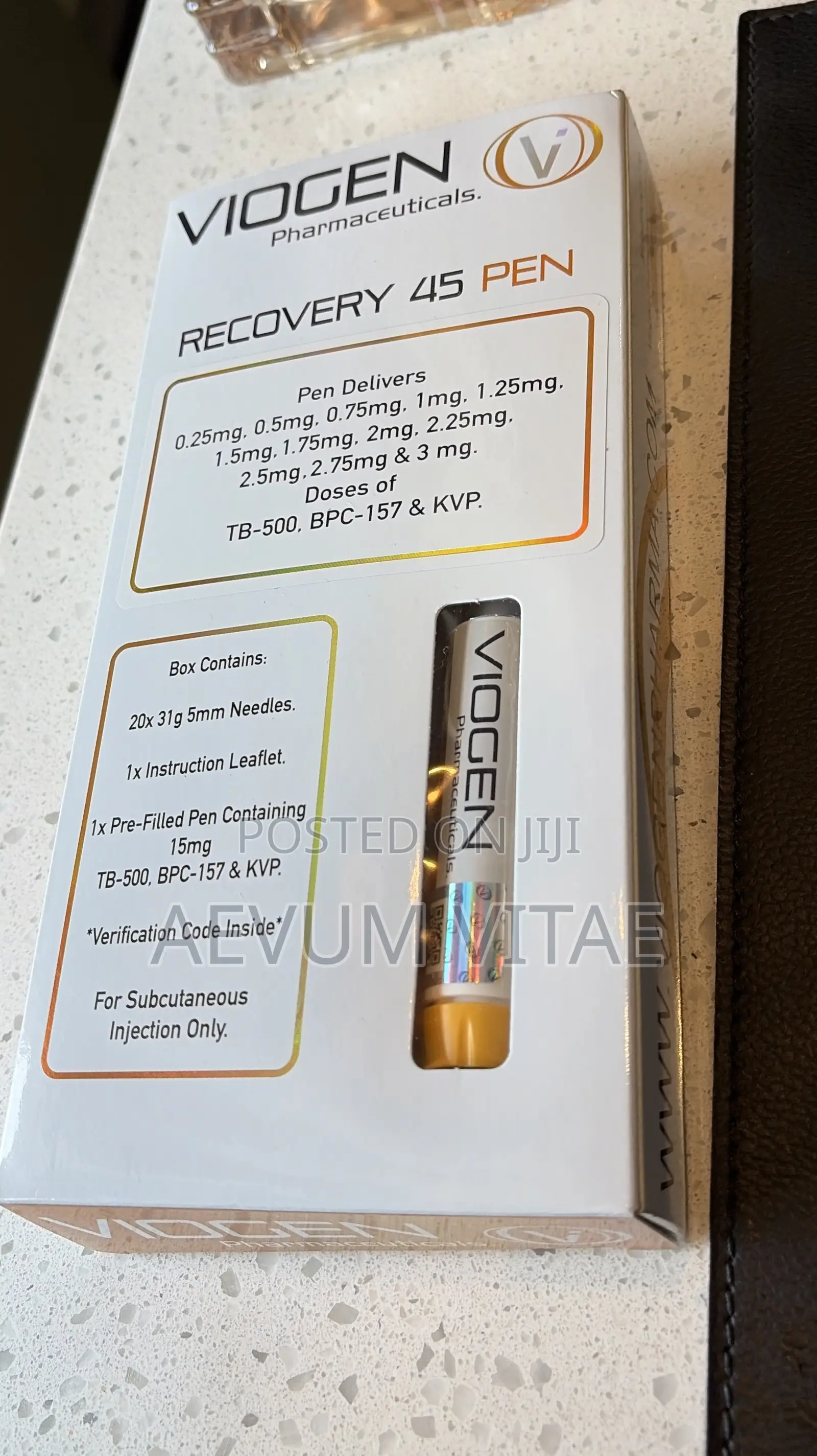 Peptide Recovery 45 (BCP-157, TB-500 KVP)