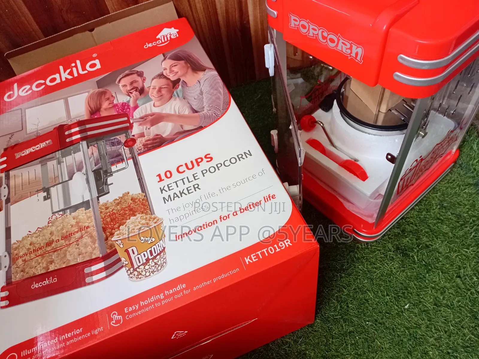 Convenient Kettle Popcorn Maker Illuminated Interior Popcorn Maker