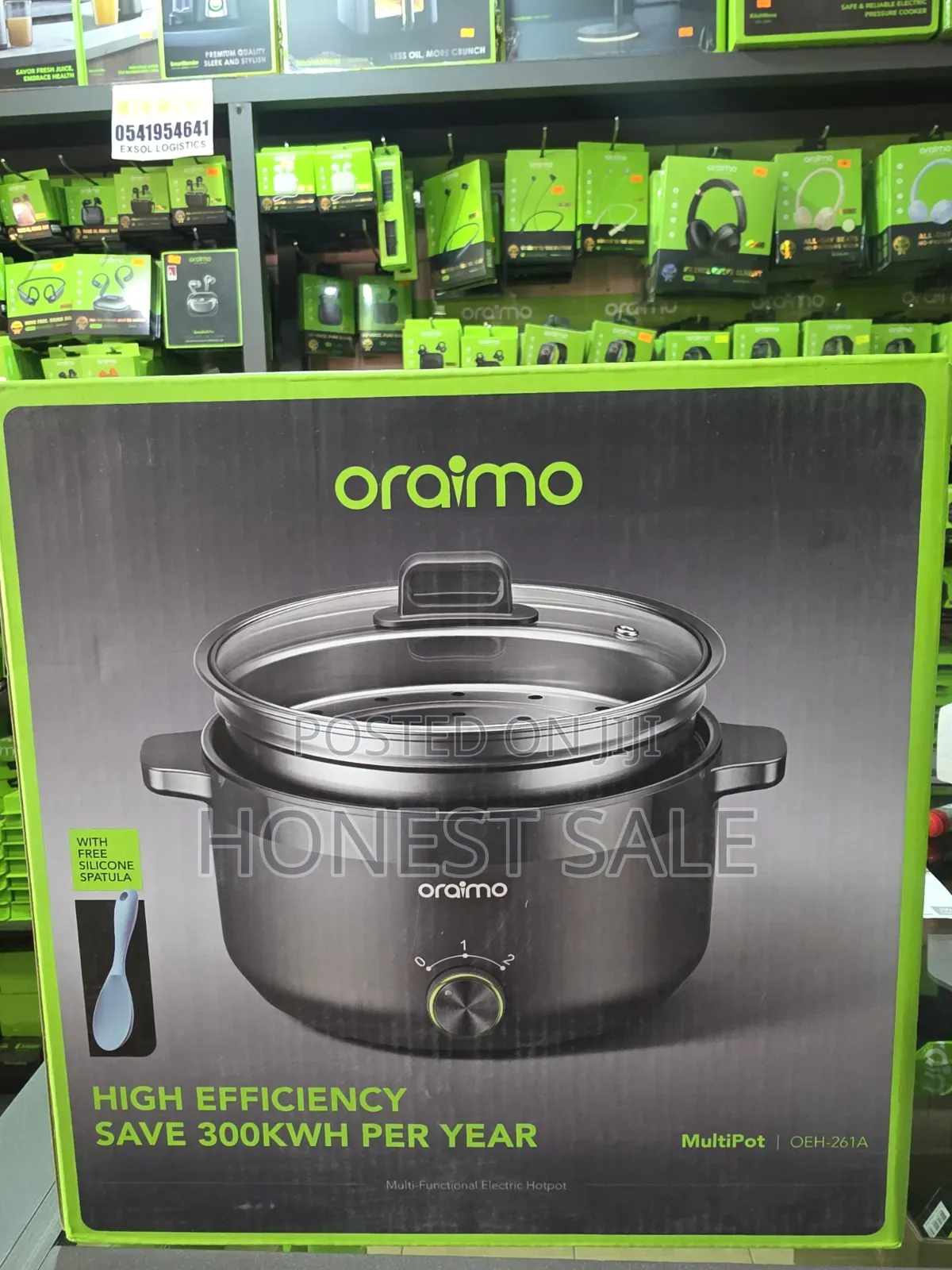 Oraimo MultiPot 3L Energy-Saving Electric Pot With Steamer