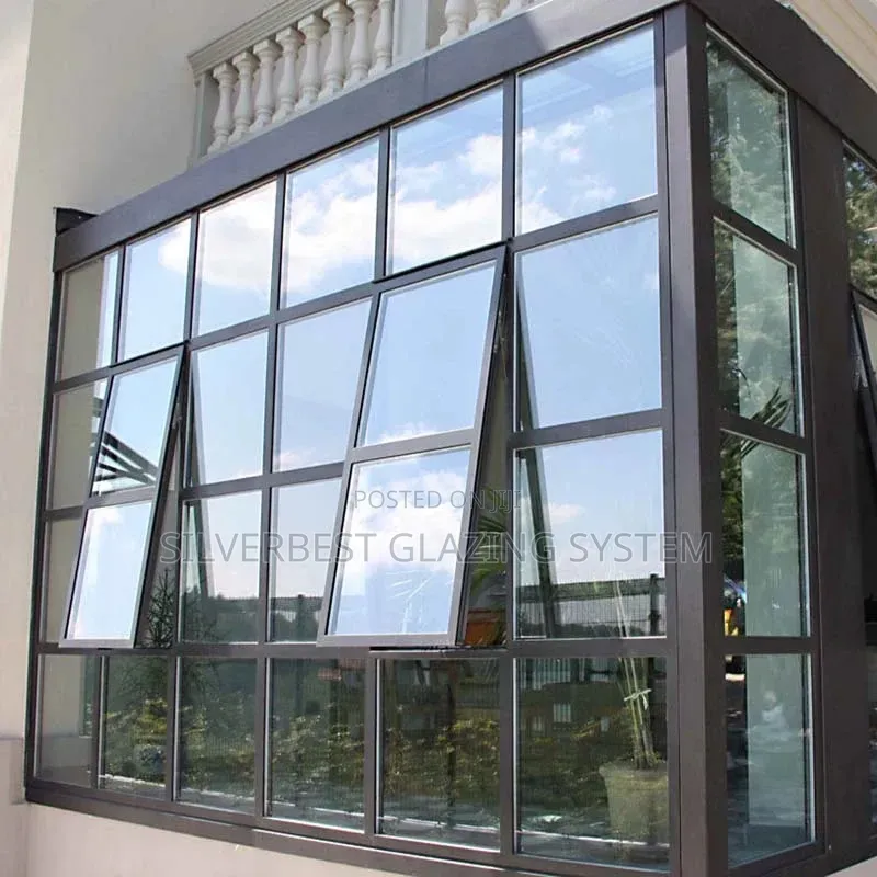 Aluminum Glass Windows, Sliding Doors, Frameless, Stainless 