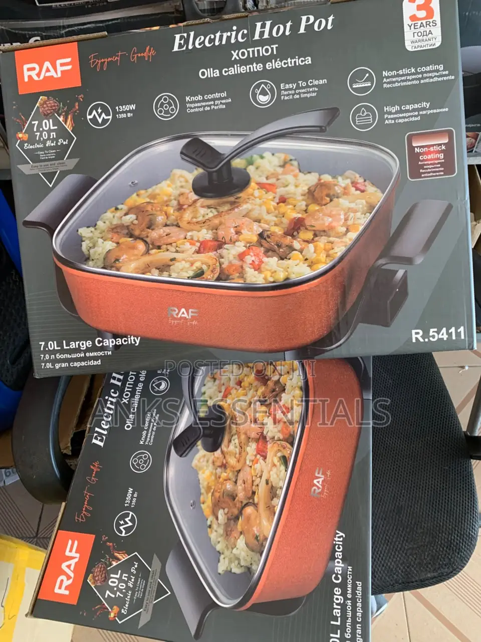 RAF R.5411 Large Capacity Electric Cooking Pot