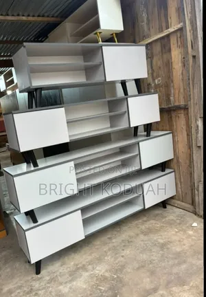 White Neat Finished TV Stand