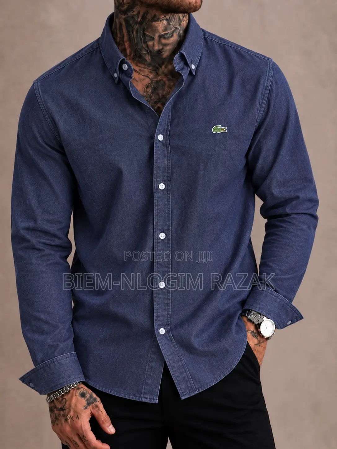 High Quality Lacoste Jeans Shirts Available in Stock