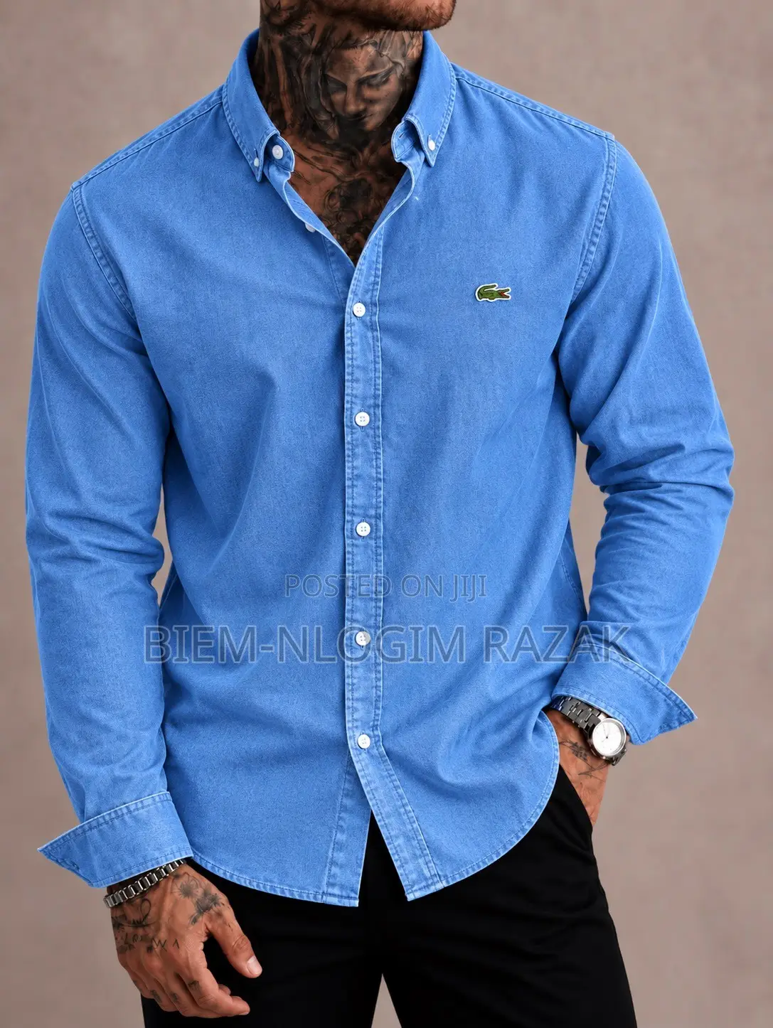 High Quality Lacoste Jeans Shirts Available in Stock